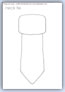 Tie outline template - things we wear