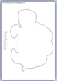 Tortoise outline template