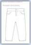 Trousers outline template - things we wear