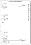 Broken wasing line outline craft template