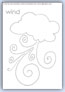 Wind outline template