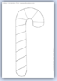 Candy cane outline picture