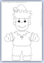 Elf outline template picture