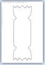 Cracker outline picture template