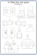 Outline robot bits and pieces