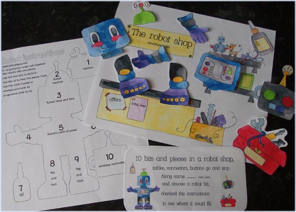Roboth theme activity - counting song, number rhyme