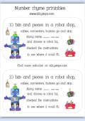 Robot rhyme - 10 bits and pieces counting song