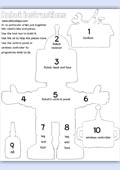 Robot instructions - assembly guide for counting rhyme 10 bits and pieces