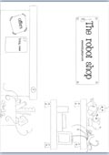 Robot shop outline template - counting rhyme printable