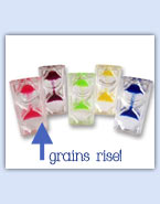 Rising liquid grain timer