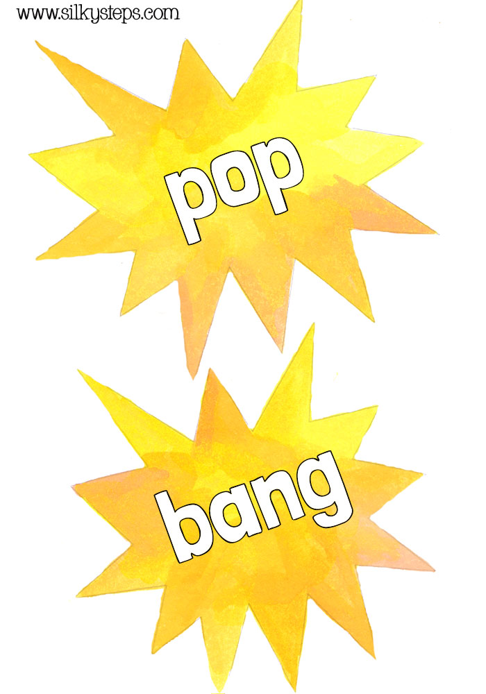 colour pop and bang explosions for sizzling sausage preschool number rhyme