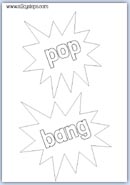 pop and back outline templates