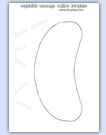 Sausage outline template
