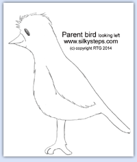 Left view parent bird image