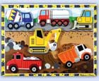 Builing site construction vehicles preschool jigsaw