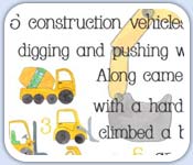 5 Construction vehicles nursery number rhyme