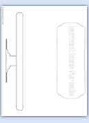 Outline currant buns for sale sheet - number rhyme