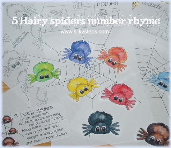 Hairy spider number rhyme