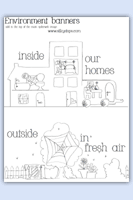inside and outside spiderweb banners