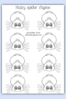 Outline spider characters