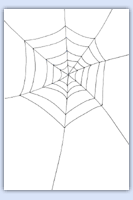 Spider cobweb printable