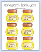 Colour honey jars