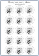 Honey bee token coins