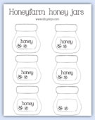 Outline honey jars number rhyme resource