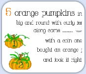 5 orange pumpkins number counting rhyme and role play printables