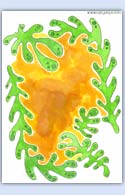 Colour sandcastle for shell decoration