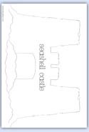 sandcastle outline template