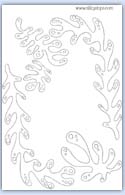 seaweed ocean floor outline template