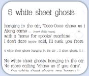 White sheet ghosts interactiverole play rhyme