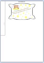 Colour pillow and bed picture printable