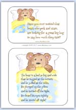 Bear nursery rhyme cards - preschool printables