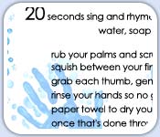Hand washing rhyme sheet printable