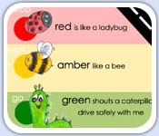 Join the minibeasts in a traffic light colour rhyme
