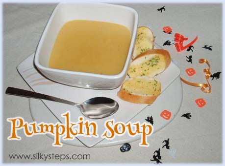 Pumpkin soup preschool recipe - vegan vegetarian