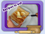 Toast for snack and for math ..