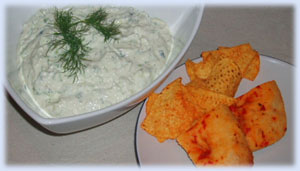 Tzatziki recipe and dip ideas for preschool - forum thread link