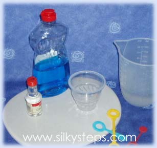 Bubble blowing recipe ingredients