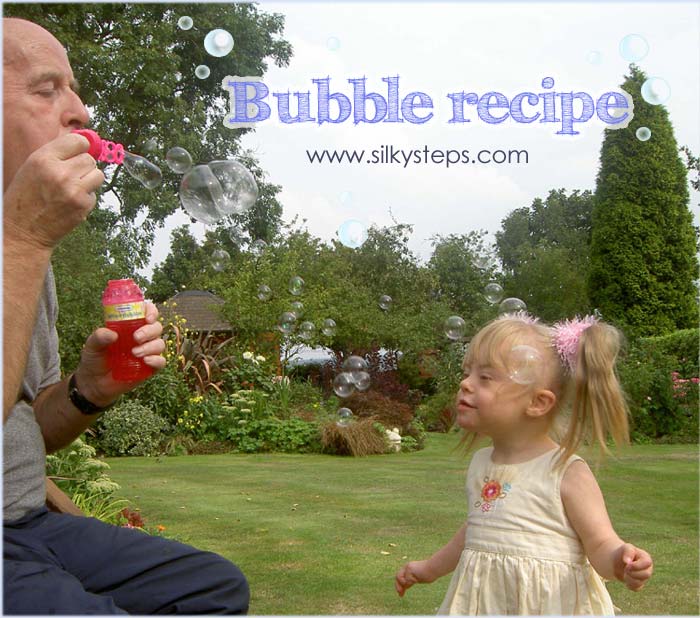 Bubble blowing recipe- wand making activity