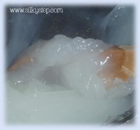 Cooked thick cornflour finger paste