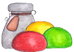 Playdough storage tubs