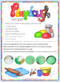 Playdough recipe poster