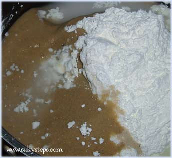 ingredients to make sand dough