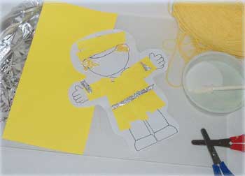 Collage activity - school crossing patrol officer
