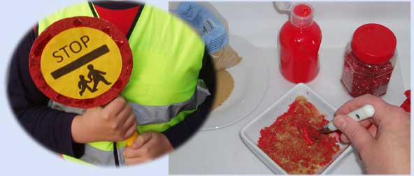 Making road safety stop signs