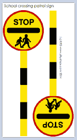 Crossing patrol sign