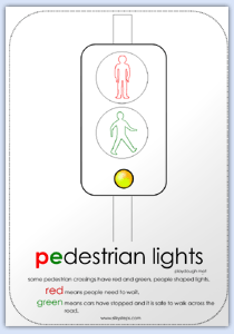 Pedestrian light crossing